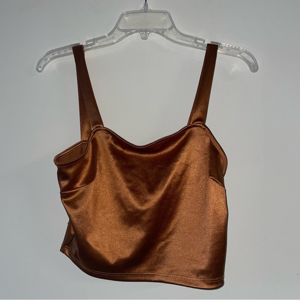 Altar'd State Copper Satin Blouse